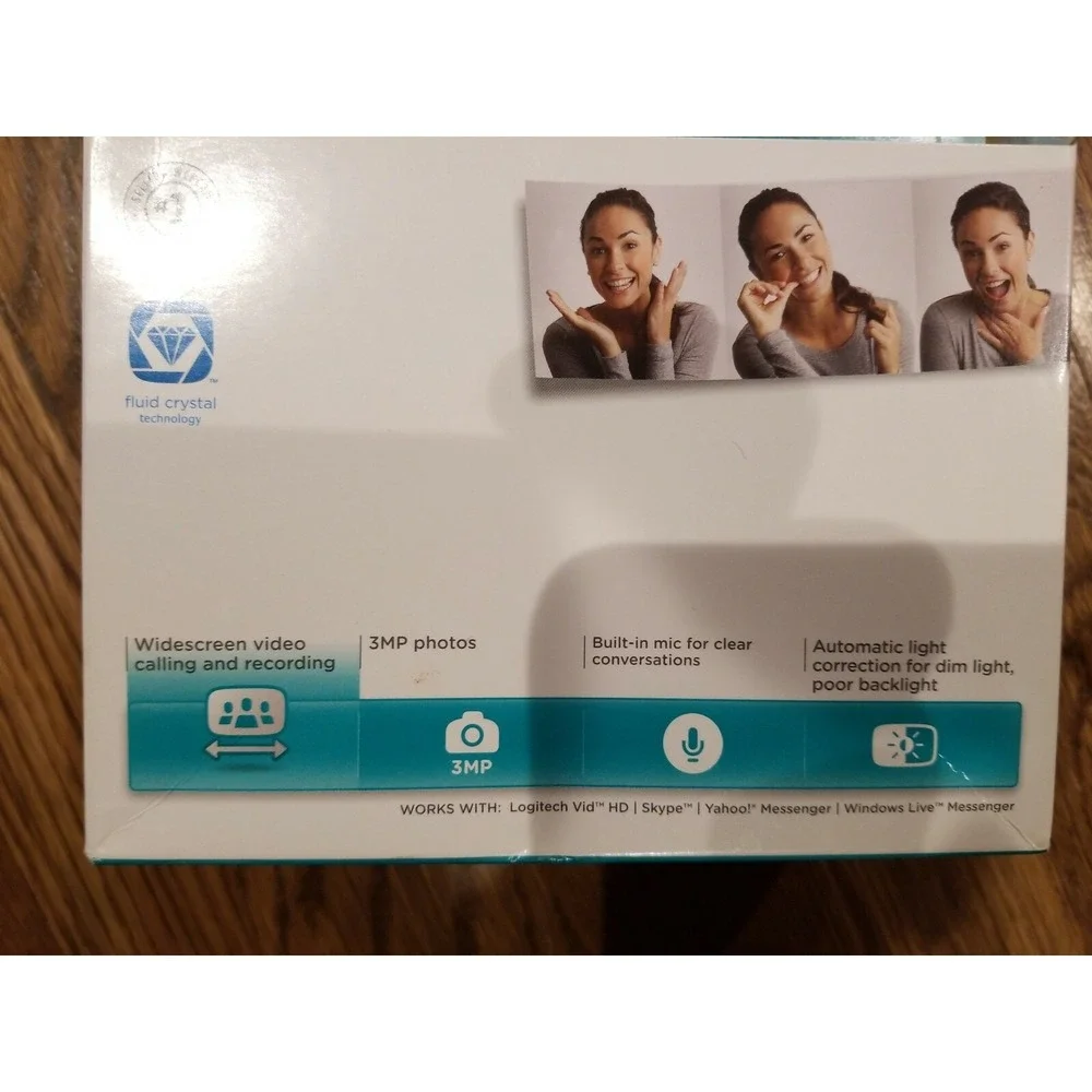 Logitech Webcam C260 Video Calling Recording Wide Screen Skype Messenger New